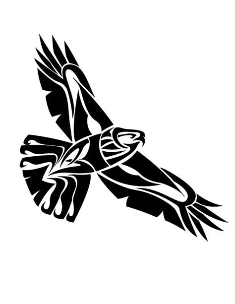Hawk Design Hawk Tattoo Tribal Hawk Tattoo Hawk Tattoos