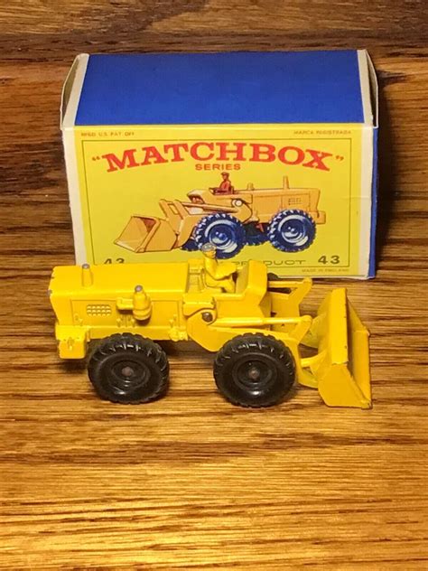 Matchbox Lesney Aveling Barford Tractor Shovel 43b Reproduction Box Ebay