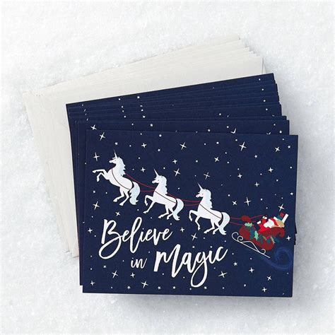 Shop our favorite brands like kate spade ny and rifle paper co. Holiday Unicorn Card Set | Holiday greeting cards, Cards ...