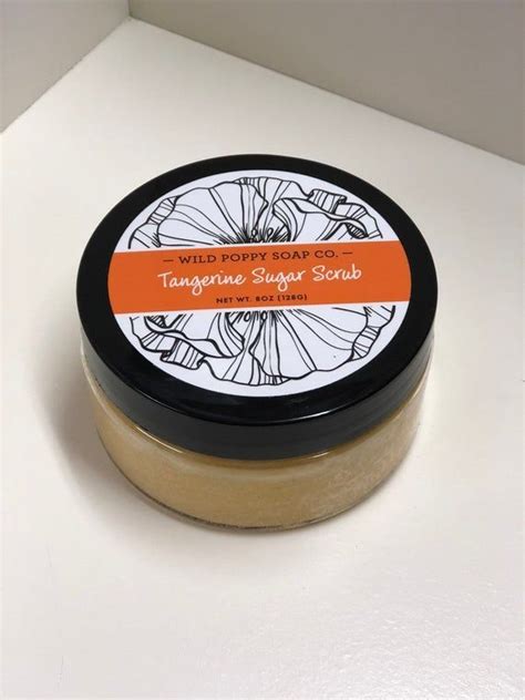 Tangerine Sugar Scrubsugar Scrub Natural Body Scrub Exfoliating