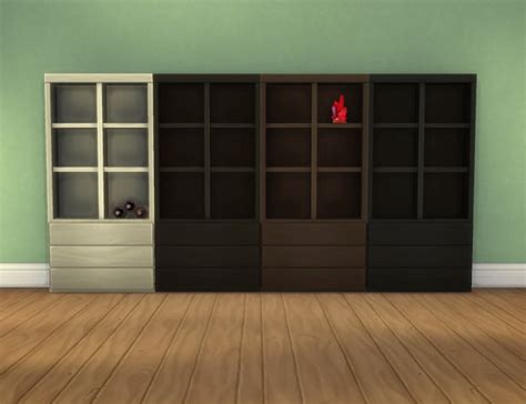 Carina Display Shelf In 2 Versions By Plasticbox At Mod The Sims Sims