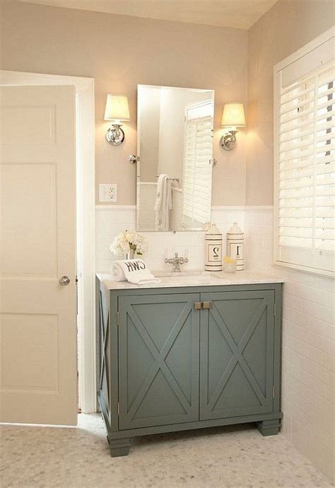 If you want to update the look of your bathroom but aren't enthused about the idea of dropping an untold sum of money on new installations, consider simply repainting your cabinets or vanity. 45+ Wonderful Bathroom Cabinet Paint Color Ideas - Page 12 ...