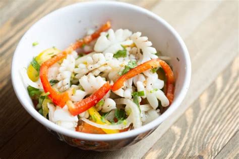 Delicious Thai Spicy Squid Salad Recipe Authentic Yam Pla Muek