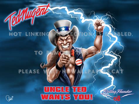 Ted Nugent The Motor City Madman Lightening 1024x768 Download Hd