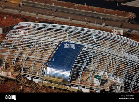Aerial Photograph Of The Soccer City Fnb Stadium In Johannesburg