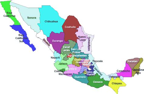 Pz C Mapa De Mexico