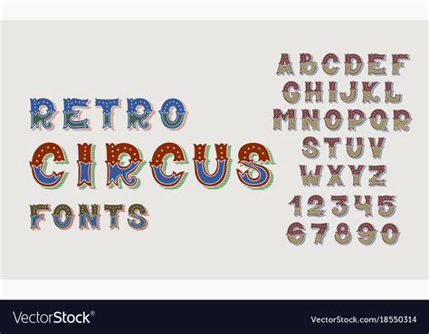 Circus Font Alphabet