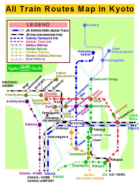 Kyoto Transpot System All Trains Route Map201901 Kyoto Bus And Train