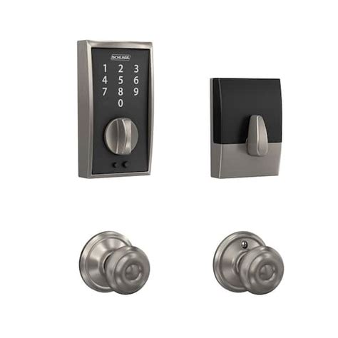 Schlage Century Satin Nickel Electronic Touch Keyless Touchscreen