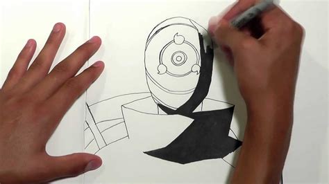 Naruto Tobi Drawing In 2 Minuteseasy Youtube