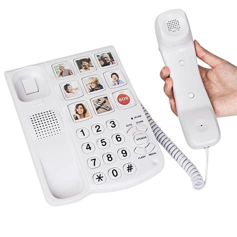 Buy Big Button Landline Phones For Home Seniors Picture Replaceable