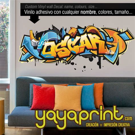 Design Graffiti Art Name With Character Or Logo Wall Decal