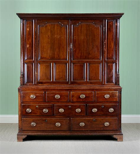 Bonhams A Mid 18th Century Oak Press Cupboard