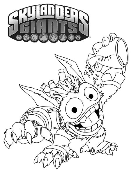 Wrecking ball skylander character h&m edition. kleurplaat skylanders spyro