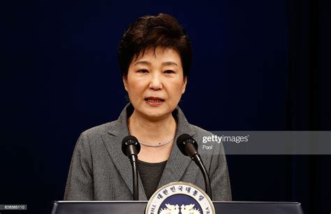 South Korean President Park Geun Hye Makes A Speech During An Address News Photo Getty Images