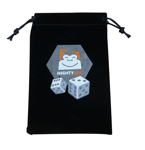 Mighty Ape Drawstring Componentdice Bag Small Board Game At
