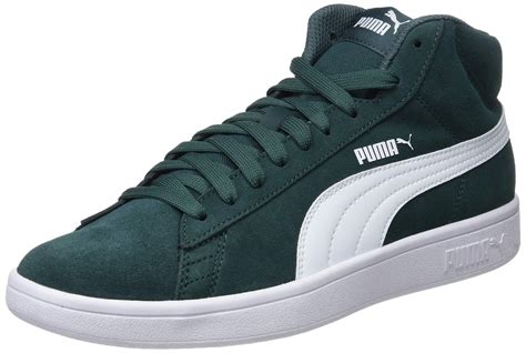 Puma Suede Adults Smash V2 Mid Sd Hi Top Trainers In Green Lyst