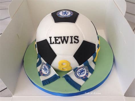 Chelsea Football Cake Decorated Cake By Sweet Lakes Cakesdecor
