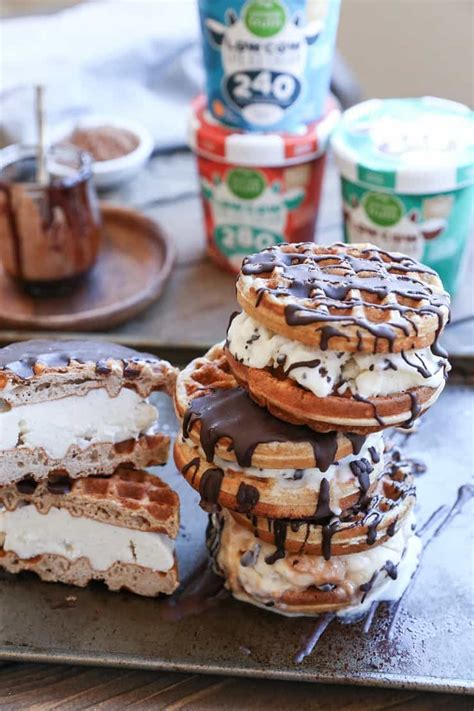 Grain Free Waffle Ice Cream Sandwiches The Roasted Root