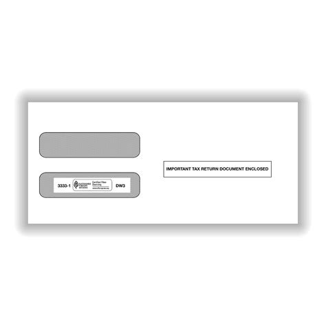 Double Window Envelope For 3 Up W 2s 5210 5211 175 Envelopesbox