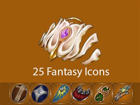 Medievalfantasy Hand Painted Shield Icon Pack 2d Icons Unity Asset