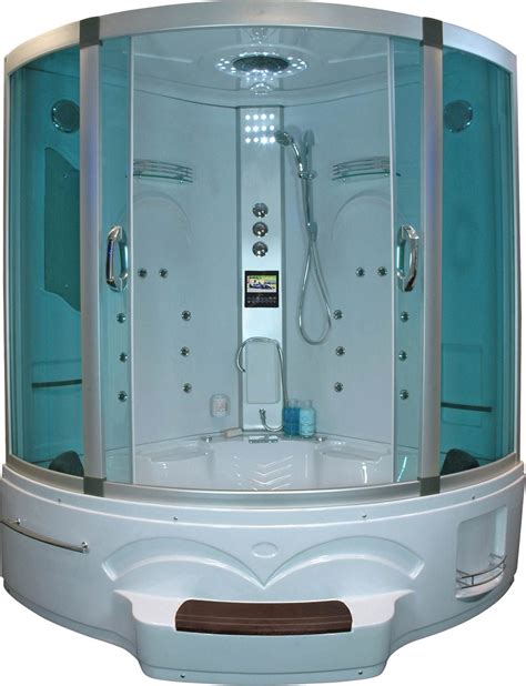 2 Person Steam Shower Room With Jacuzzi Whirlpool And Tv Steam Shower
