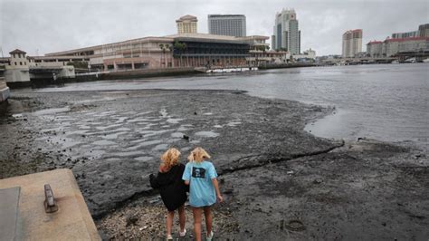 Hurricane Ian ‘reverse Storm Surge Sucks Water Out Of Tampa Bay 106