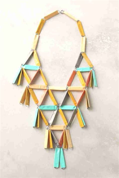 12 Best Paper Wrapped Paperclip Necklaces Diy Images On Pinterest And