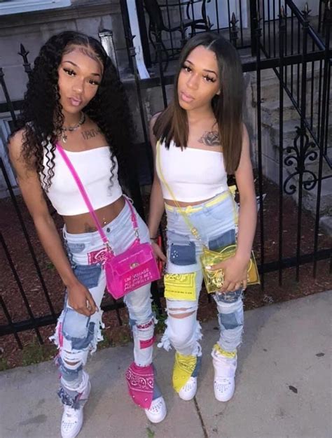 𝟑𝟖𝐃𝐀𝐁𝐑𝐀𝐓𝐓🧚🏾‍♀️ in 2020 matching outfits best friend swag outfits for girls teenage fashion