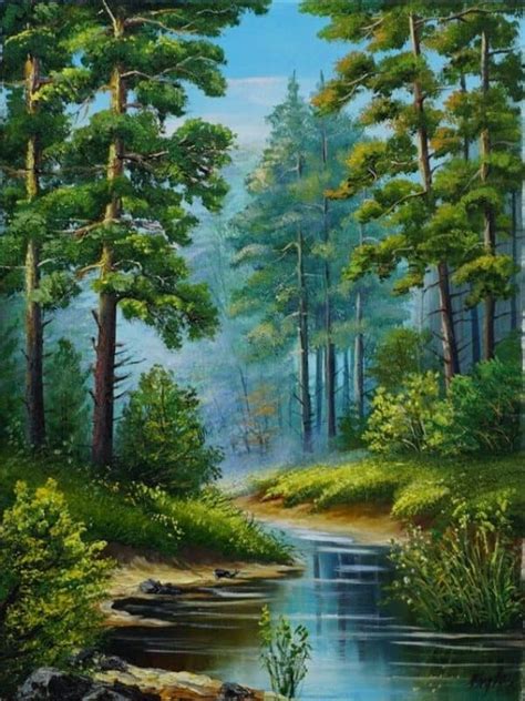 Nature Simple Easy Landscape Painting Draw Lab