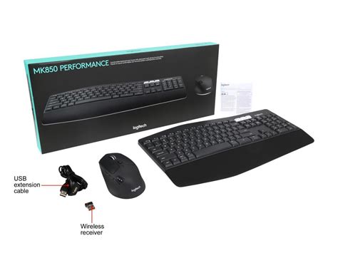 Logitech Mk850 Performance Wireless Keyboard And Mouse Combo Neweggca