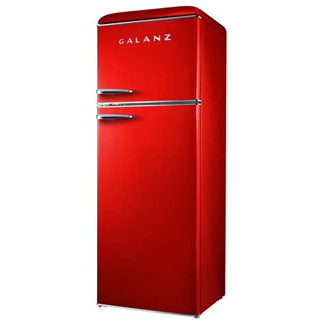 Galanz 12 0 Cu Ft Top Freezer Retro Refrigerator With Dual Door True