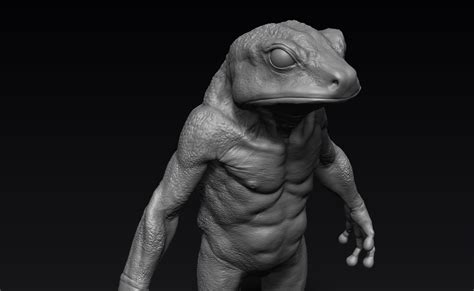 Frog Humanoid Creature 3d Model Cgtrader