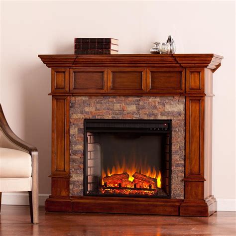 Southern Enterprises Merrimack 45 Inch Electric Fireplace Convertible