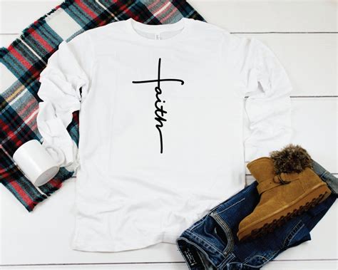 Faith Long Sleeve Shirt Faith T Shirt Christian T Shirts Etsy