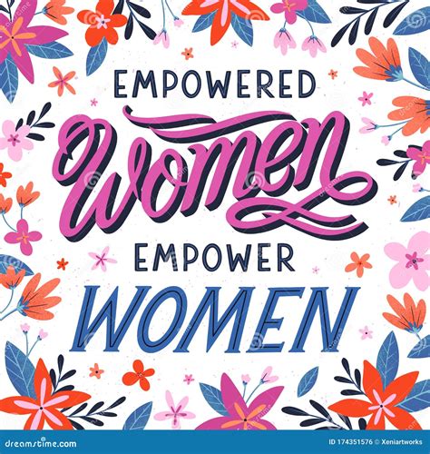 Empowered Women Empower Women Vector Illustrationprint For T Shirts