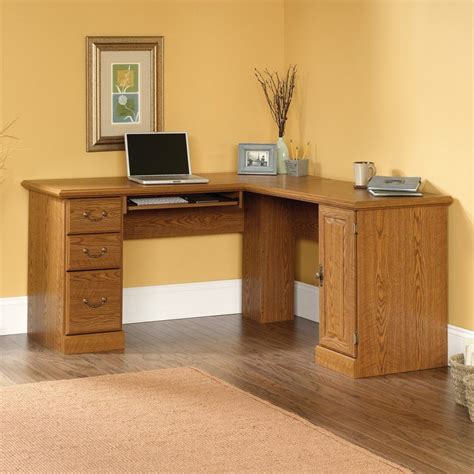 Light Wood Corner Computer Desk Home Office Furniture Desk Best Home