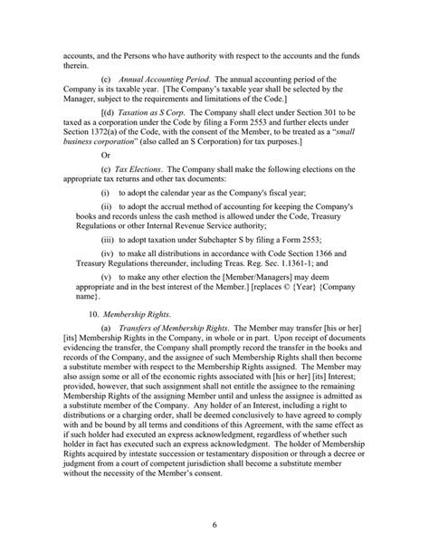 Llc Operating Agreement Template Oklahoma In Word And Pdf Formats