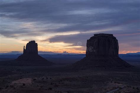 The East Mitten And Merrick Buttes In Monument Valley Navajo Tribal