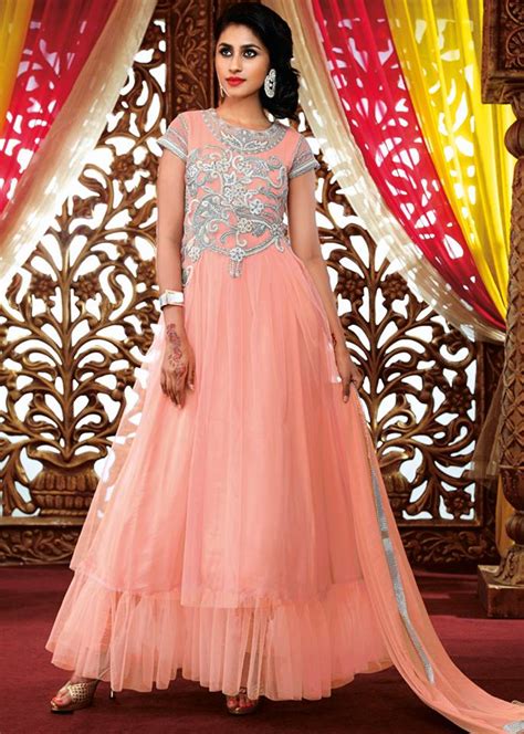 Traditional Indian Party Wear Dresses 2016 In Pink Color To Fashion