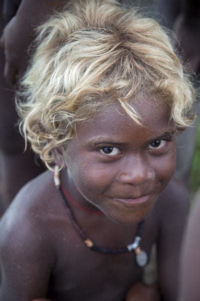 Red hair is thicker than any other hair type. Boy with blonde hair in Lilisiana | Solomon Island people ...