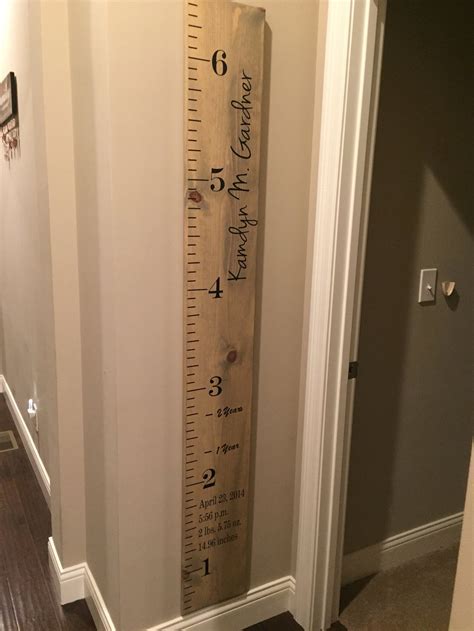 Wooden height chart kids height chart height chart for girls | Etsy