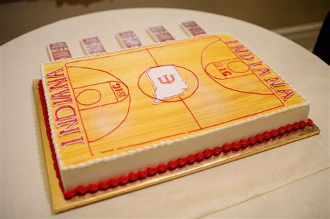 Indiana University Basketball Inspired Grooms Cake