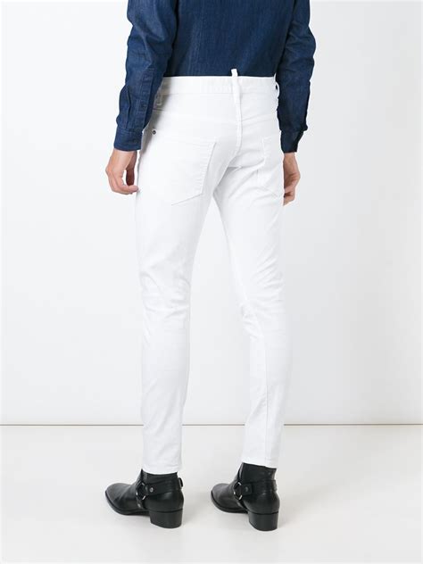 Lyst Dsquared² Skinny Jeans In White For Men