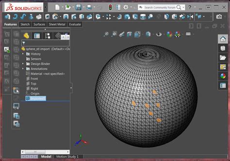 How To Convert Mesh To A Solid Model In Solidworks Grabcad Questions