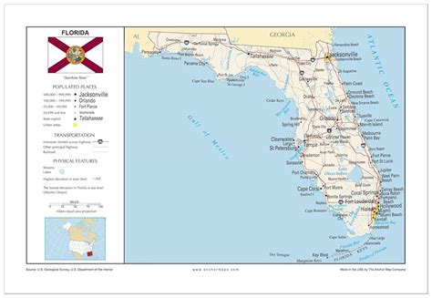 East Coast Of Florida Map With Cities World Map