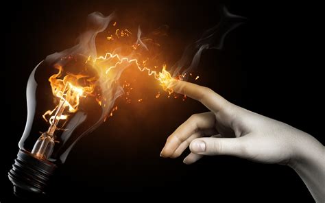 Find & download free graphic resources for digital background. artwork, Fantasy Art, Abstract, Fire, Lightbulb, Fingers ...