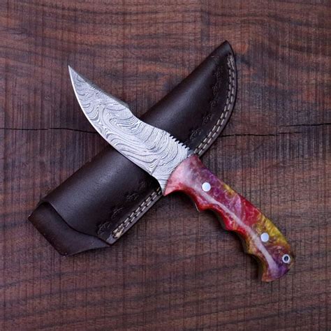 Custom Handmade Damascus Hunting Knife Kbs Knives Store