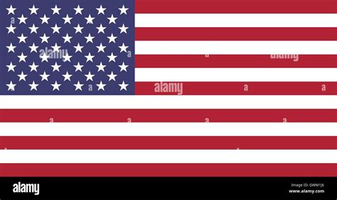 United States Of America Flag Correct Colors And Accurate Proportions