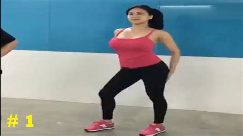 aerobic practicing sexy girl youtube